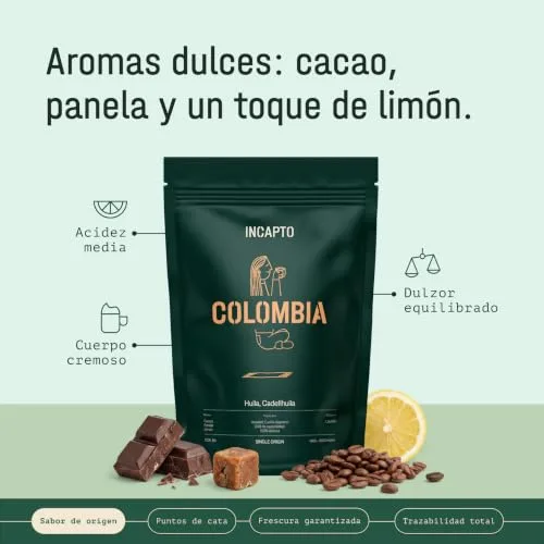 Incapto ▫️ Café em Grão de Especialidade 1 kg | Origem: Colômbia | 100% Arábica | Café de Especialidade 84 pontos SCA | Torra Natural e Artesanal | Finca Huila, Cadefihuila 3
