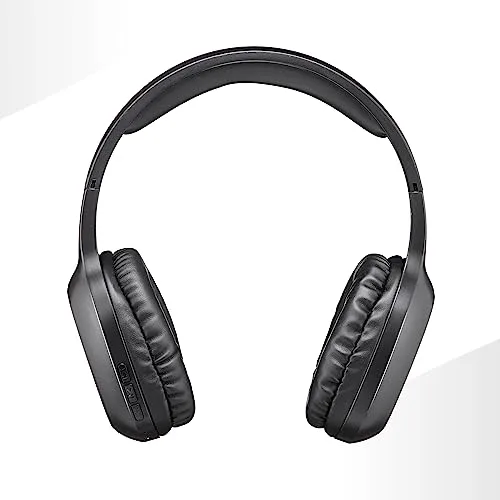 Music Sound ▫️ Auscultadores Bluetooth com arnês | Auscultadores estéreo supra-auriculares Bluetooth expansíveis com comando remoto - Autonomia de 14 horas - Em modo de espera: 120 horas - Tempo de recarga: 2 horas - Preto 2