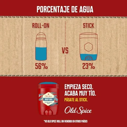 Old Spice ▫️ Deep Sea Desodorizante em barra para homem sem alumínio, 4x50 ml 6