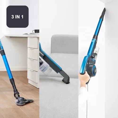 Black+Decker ▫️ Aspirador-vassoura com fio e sem saco | 2 em 1 BXVMS600E | 600 W | Cabo de 6 m | Potente e leve | Sistema ciclónico | Filtro HEPA 3