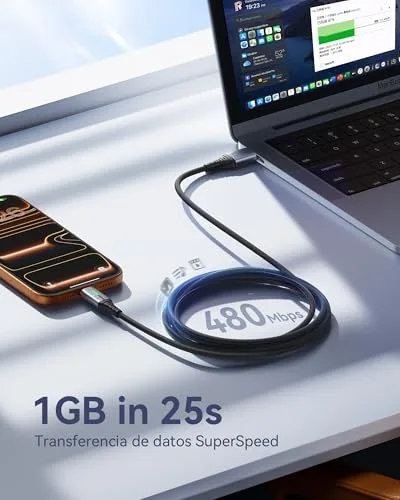 INIU ▫️ Cabo USB A para USB C, Cabo USB C com QC para carregamento rápido, carregador 5