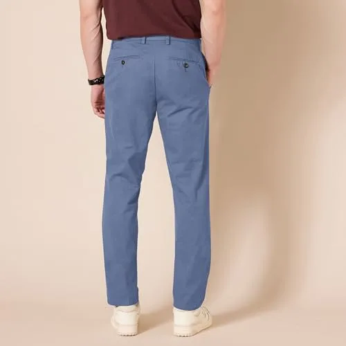 Amazon Essentials ▫️ Calças de trabalho estilo chino de corte justo, resistentes às rugas e sem pregas, para homem 3