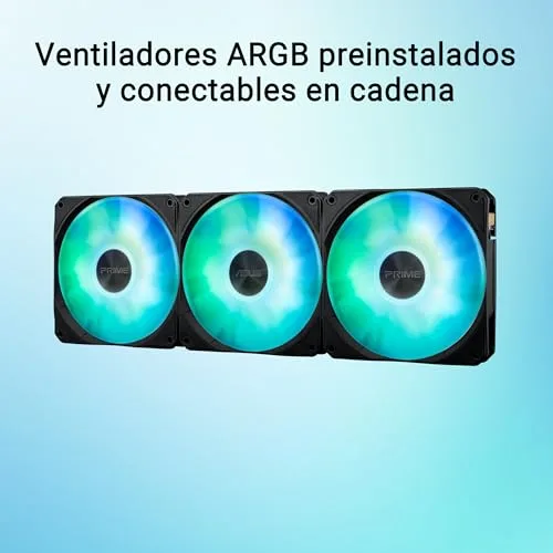 ASUS ▫️ Prime LC 360 ARGB LCD - Sistema de refrigeração líquida «tudo-em-um» para CPU com ecrã LCD, bomba Asetek de alto rendimento, motor robusto e ventoinhas ligáveis em cadeia 2