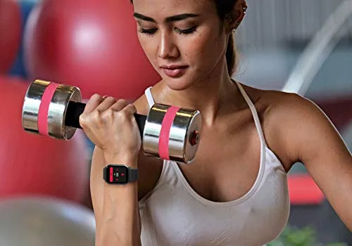 Technaxx ▫️ Relógio inteligente com medição de temperatura TX-SW6HR: frequência cardíaca, passos, distância, calorias queimadas, duração do sono, hora, data, ecrã a cores de 1,4 polegadas, SMS 5
