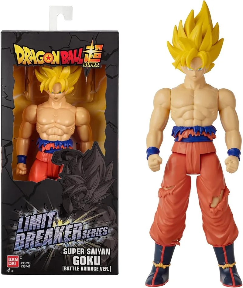 BANDAI ▫️ Série Dragon Ball Limit Breaker: Figura do Goku Battle Damag