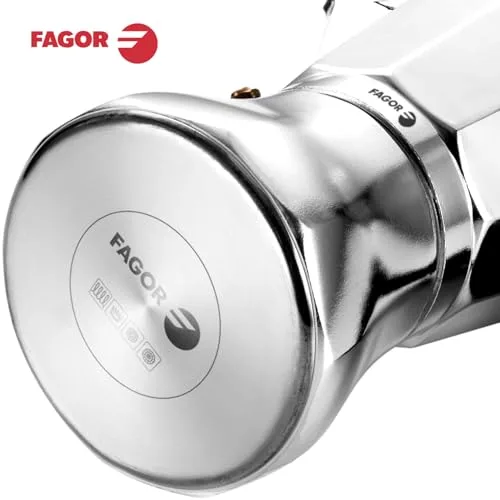 Fagor Commercial ▫️ Fagor Cupy – Máquina de café italiana, indução, alumínio, Express, 12 chávenas de café, adequada para todos os tipos de fogão (vitrocerâmica, gás, elétrico), junta de silicone de grande durabilidade 7
