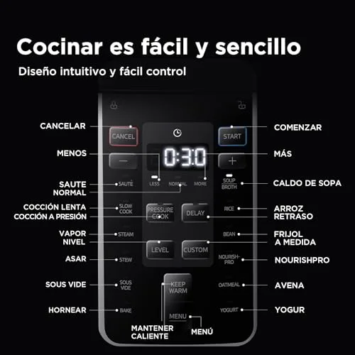Midea ▫️ Panela Elétrica 9 em 1, 12 predefinições instantâneas, antiaderente, panela de arroz, cozedura lenta, vaporizador em aço inoxidável, 6 quartos 4