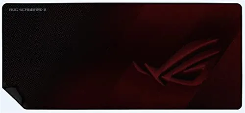ASUS ▫️ ROG Scabbard II - Tapete de rato para jogos de tamanho alargado (revestimento protetor resistente à água, ao óleo e ao pó, bordas planas resistentes ao desgaste e base de borracha antiderrapante) 3