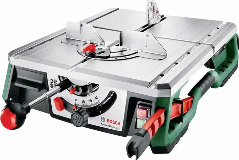 Bosch ▫️ Serra de mesa AdvancedTableCut 52 (550 W, NanoBlade Wood Basic 65, 8,5 kg, na caixa)