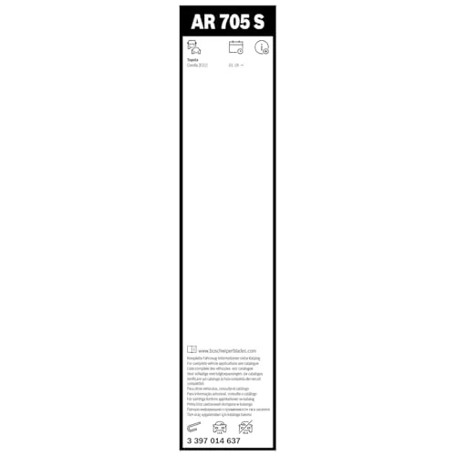 BOSCH ▫️ Lâmina de limpa-para-brisas Aerotwin Retrofit - AR705S (dianteira) 3397014637 3