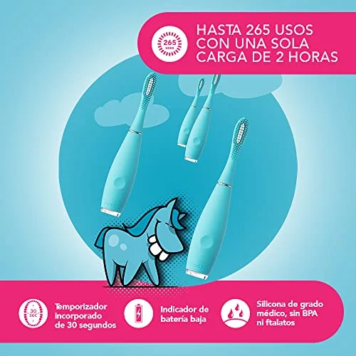 FOREO ▫️ ISSA kids Escova sónica para crianças dos 5 aos 12 anos - TRUE BLUE PONY 6