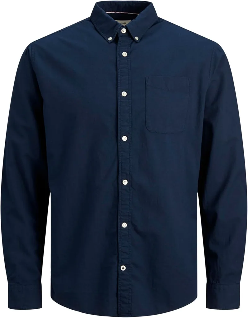 JACK & JONES ▫️ Camisa Jjeoxford de manga comprida S21 Noos, Camisa de homem