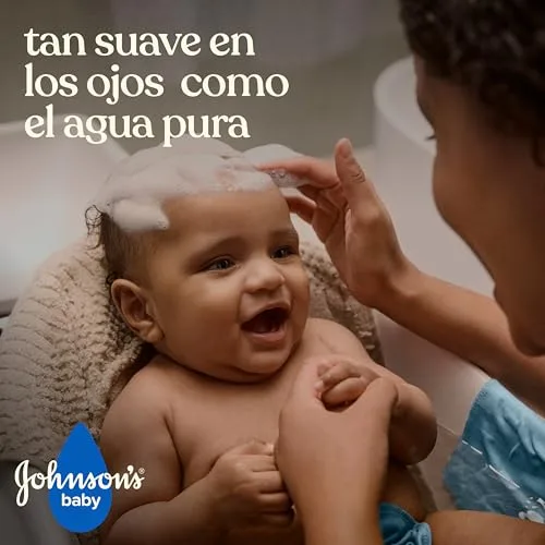 Johnson's Baby ▫️ Champô com aloé vera e vitamina B5 (500 ml), champô hidratante e hipoalergénico para bebés e recém-nascidos, com a fórmula «Não chores mais», champô sem sulfatos nem parabenos 3