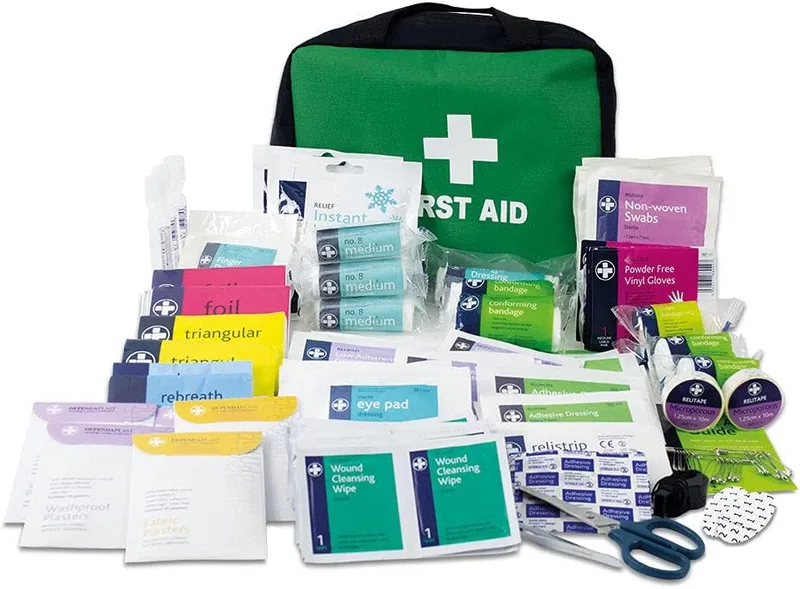 Lewis-Plast ▫️ Kit Completo de Primeiros Socorros com 309 peças para primeiros socorros ao ar livre - Kit em conformidade com as normas europeias para ambientes interiores e atividades ao ar livre