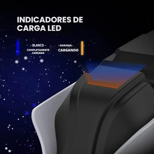 Snakebyte ▫️ PS5 Twin:Charge 5 - Estação de carregamento para a PlayStation 5 destinada ao comando DualSense, kit de carregamento para 2 comandos sem fios, incluindo cabo Type-C, indicador LED do estado de carregamento, design PS5, branco 5