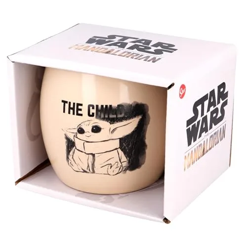 Stor ▫️ CANECA DE CERÂMICA GLOBE 380 ML EM EMBALAGEM DE PRESENTE THE CHILD MANDALORIAN 3