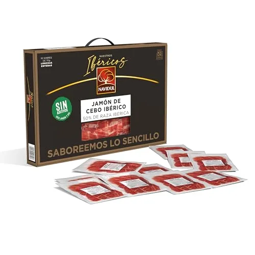 Navidul ▫️ Conjunto de presunto ibérico de cebo (50% raça ibérica) Freshpack, embalado a vácuo - 10 x 70 g 2