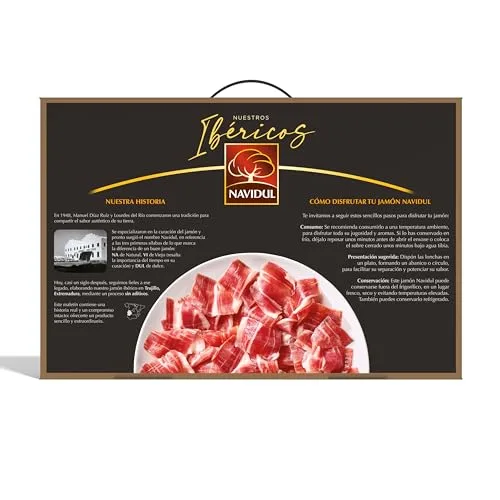 Navidul ▫️ Conjunto de presunto ibérico de cebo (50% raça ibérica) Freshpack, embalado a vácuo - 10 x 70 g 3