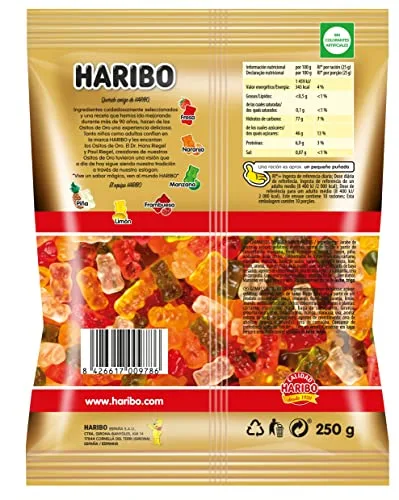 HARIBO ▫️ Doces, Ursinhos Dourados, 250 g 2