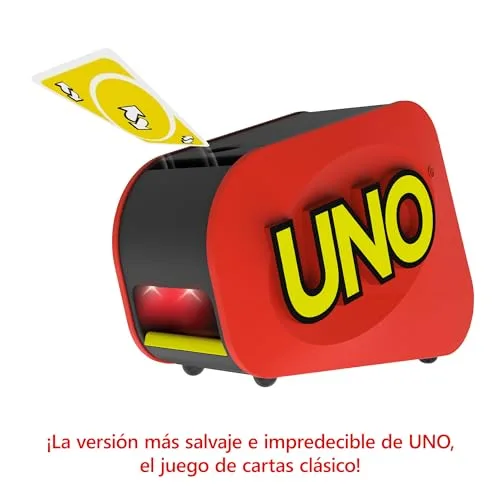 Mattel Games ▫️ UNO Extreme - Jogo de cartas para toda a família com lançador - com luzes e sons - 112 cartas - Para 2 a 10 jogadores - Presente para crianças a partir dos 7 anos e adultos, GXY75 3