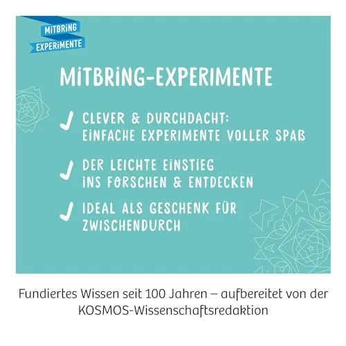 Kosmos ▫️ 657987 Caleidoscópio, construção própria e admiração, Kit de experiências e trabalhos manuais com espelhos, cores claras e brilhantes, recarregável, experiência de introdução à óptica, para crianças a partir de 6