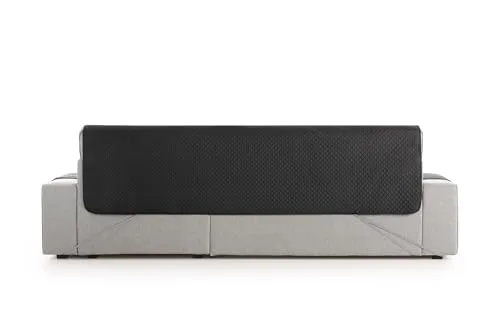 TEXTIL-HOME ▫️ Textilhome Capa para Chaise Longue Adele 240 cm, Estofada, Lado Esquerdo, Preta 5