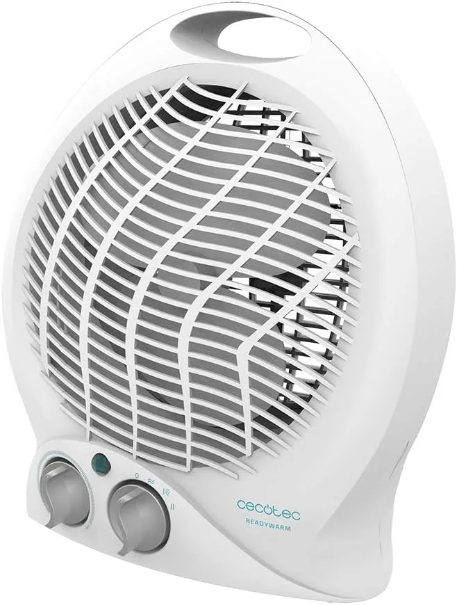 Cecotec ▫️ Aquecedor Elétrico de Banho Ready Warm 9790 Force. Aquecedor com ventoinha, 2000 W em 2 níveis, termóstato regulável, 3 modos, sistema de segurança, 20 m2
