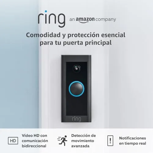 Ring ▫️ Campainha com vídeo com fios (Video Doorbell Wired) | Campainha com vídeo exterior à prova de água com vídeo HD e deteção de movimento avançada para a porta da sua casa | 30 dias grátis Home 2