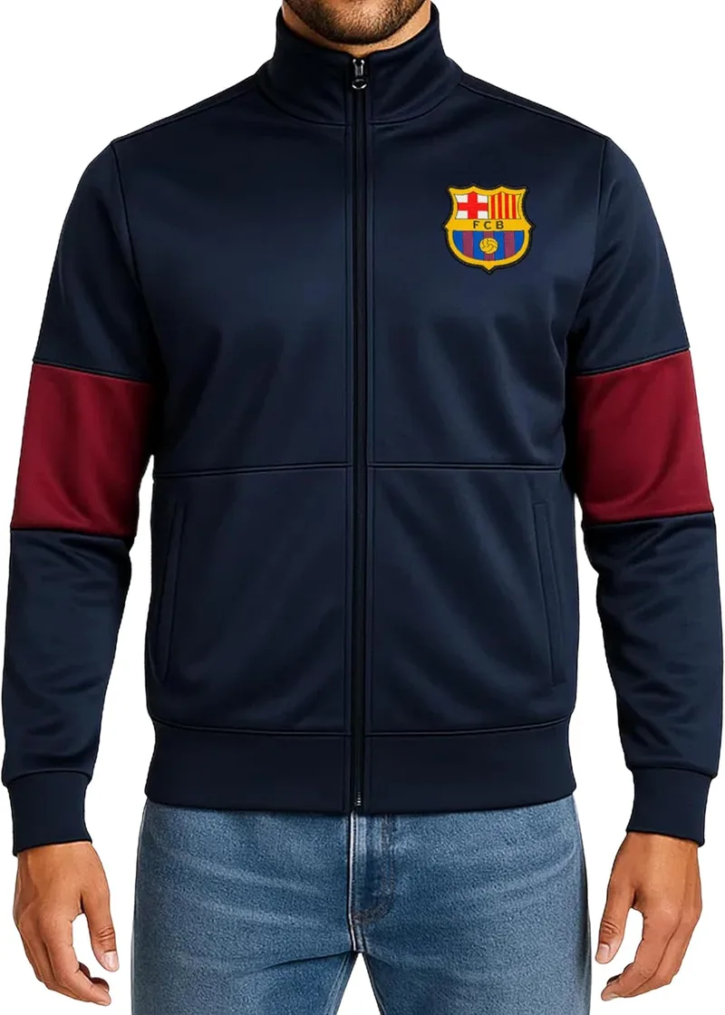 Icon Sports ▫️ Touchline - Casaco desportivo para adulto FC Barcelona Touchline - Casaco desportivo para homem adulto