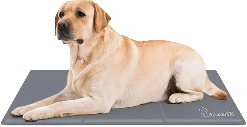 Pecute ▫️ Tapete de arrefecimento para cães Espessado Upgrade Espessado 0.4mm 300D Oxford Tapete de arrefecimento automático para animais de estimação