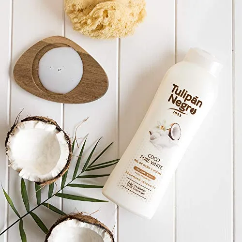 TULIPAN NEGRO ▫️ Tulipán Negro Gel de Banho Coco Pure White, 650 ml, Embalagem de 6 3