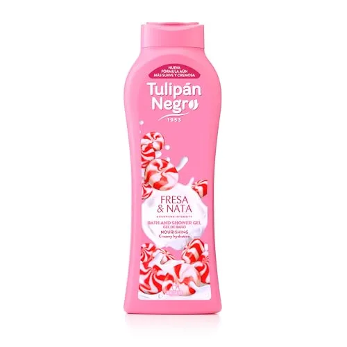 TULIPAN NEGRO ▫️ Tulipán Negro Gel de Banho de Morango e Natas, 650 ml, Embalagem de 6 2