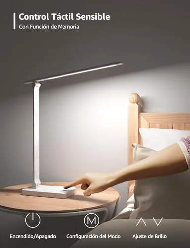 Lepro ▫️ Lâmpada de Secretária LED 800 LM Regulável Branca 4
