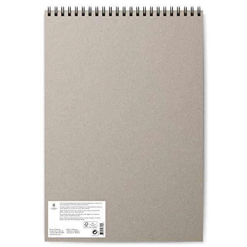 Winsor & Newton ▫️ Papel - Bloco de papel de esboço com espiral, extra branco, 110 g, A3, 50 folhas 2