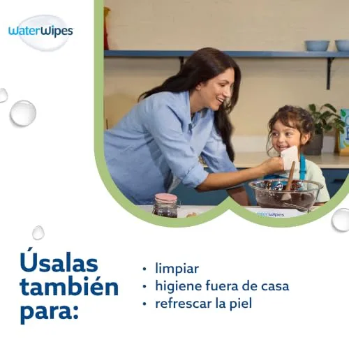 WaterWipes ▫️ Toalhitas Sensitive+ para bebés e crianças pequenas, 12 embalagens 6