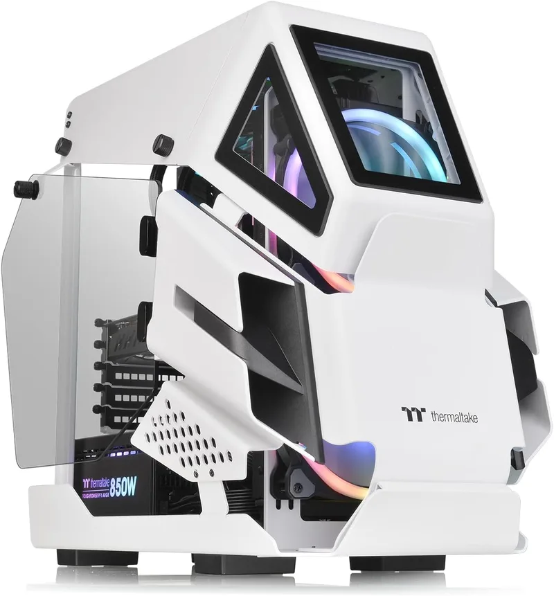 Thermaltake ▫️ Gabinete para PC AH T200 Snow Micro-ATX