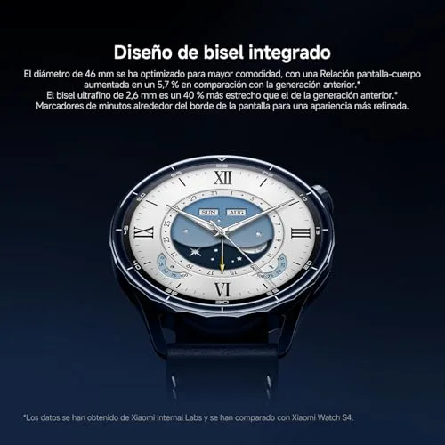 XIAOMI ▫️ Watch S5 46 mm, smartwatch para homem e mulher, GPS, 21 dias, Preto 4