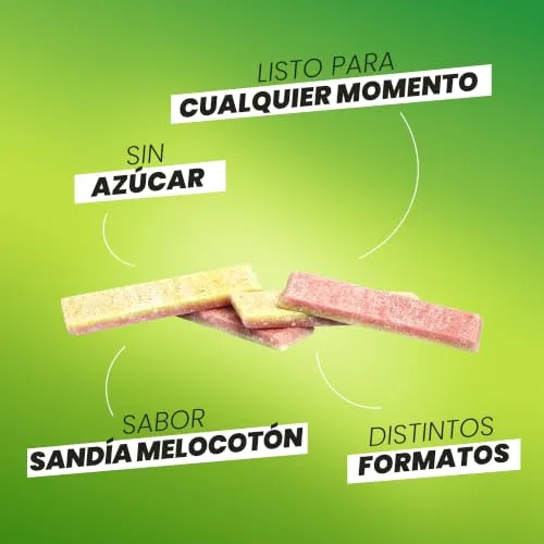 Trident ▫️ Max Pastilhas Elásticas com Sabor a Pêssego e Melancia, Sem Açúcar, Embalagem de 12 unidades 4