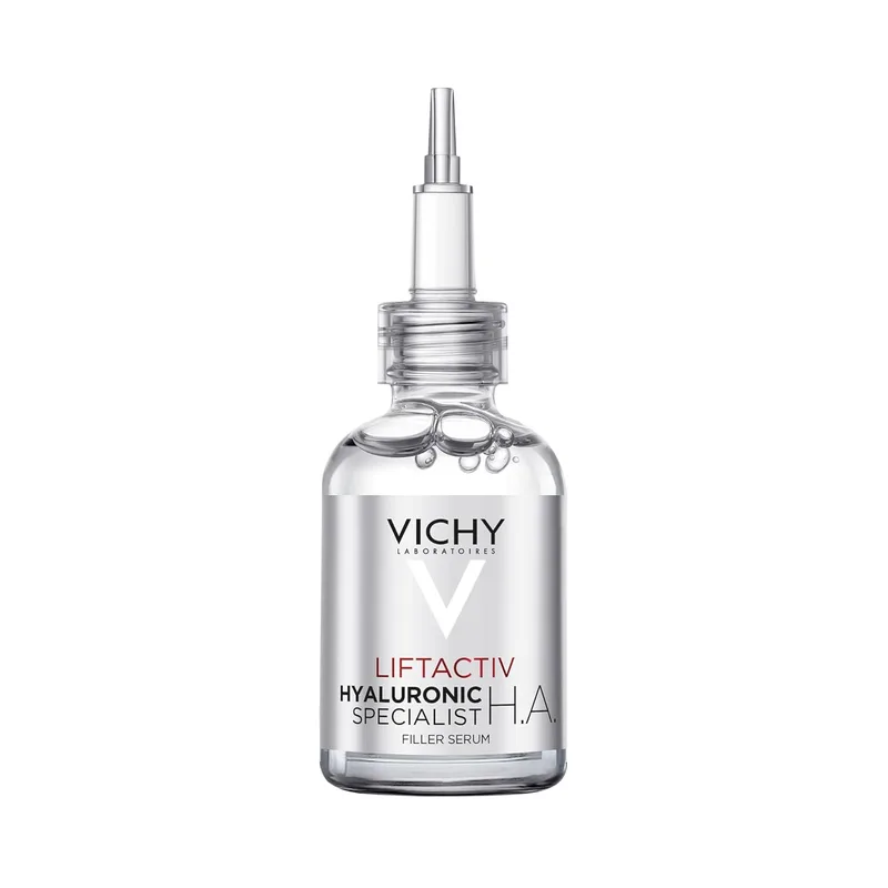 Vichy Sérum Anti-Rugas, Contorno do Rosto e dos Olhos, Com Ácido Hialurónico Puro, Anti-Envelhecimento, H.A. com Efeito Plumping, Liftactiv, 30 ml