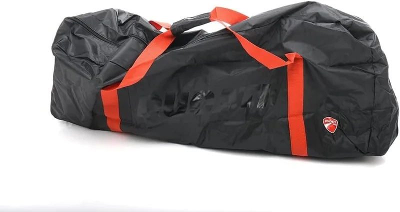 Ducati ▫️ Saco para transportar trotinetes elétricas. Unissexo para adultos, preto com detalhes em vermelho. Tamanho único