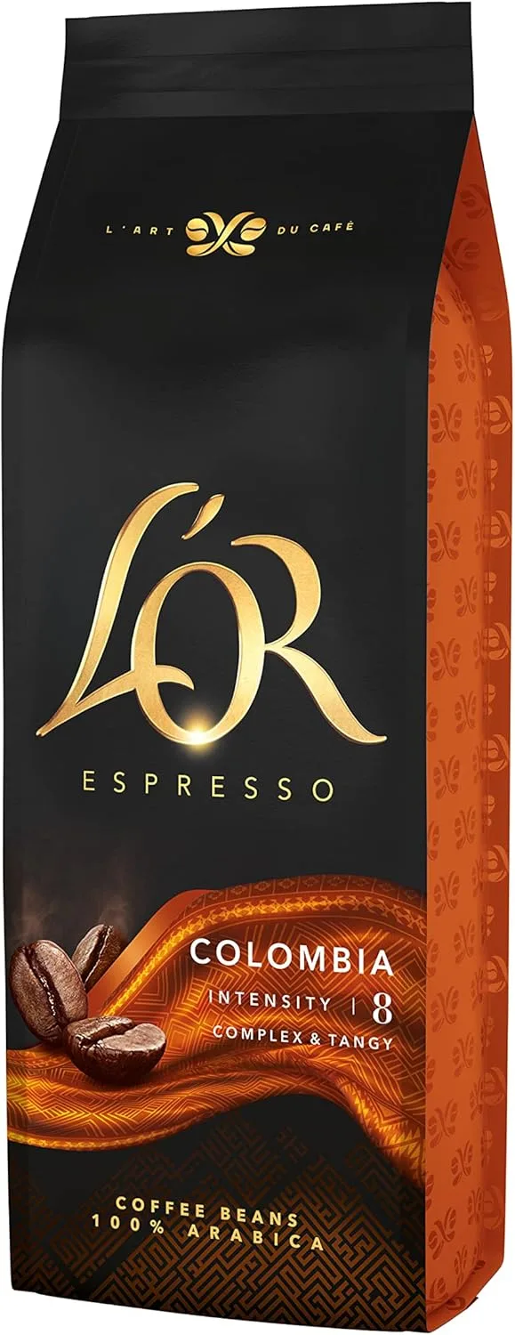 L'OR ▫️ Café Colombiano em grão 100% Arábica | Natural | Intensidade 8 | 4x500g