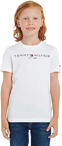 Tommy Hilfiger ▫️ U Essential tee S/S Ks0ks00397 T-shirts de manga curta unissexo para crianças 3