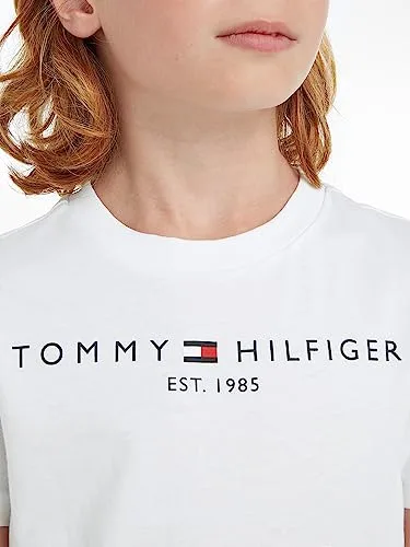 Tommy Hilfiger ▫️ U Essential tee S/S Ks0ks00397 T-shirts de manga curta unissexo para crianças 5