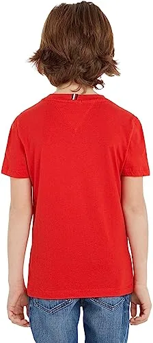 Tommy Hilfiger ▫️ U Essential tee S/S Ks0ks00397 T-shirts de manga curta unissexo para crianças 4