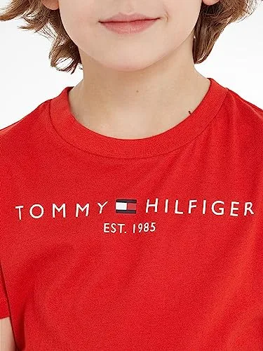 Tommy Hilfiger ▫️ U Essential tee S/S Ks0ks00397 T-shirts de manga curta unissexo para crianças 5
