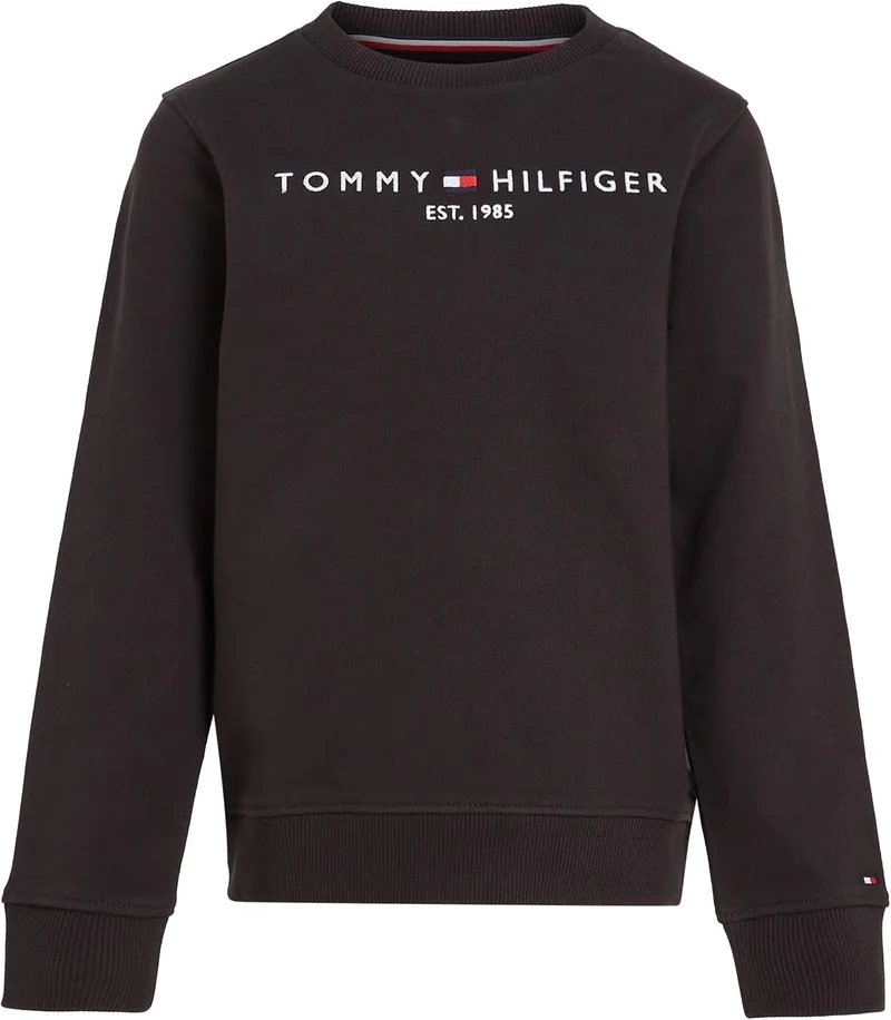 Tommy Hilfiger ▫️ Sweatshirt essencial unissexo para crianças Sweatshirt sem capuz