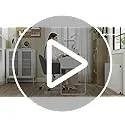 SONGMICS ▫️ Cadeira de Estúdio, Cadeira Giratória, Altura Ajustável, Capacidade de 110 kg, Estrutura em Aço, Tecido de Algodão e Linho Respirável, para Estúdio, Quarto, Cinza Claro OBG019G02 7
