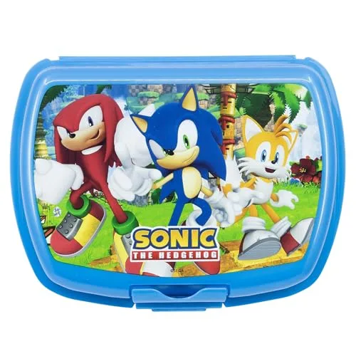 Stor ▫️ Lancheira Infantil Sonic 1686 ml - Lancheira com fecho de segurança - Material resistente para a escola, o parque e passeios 2