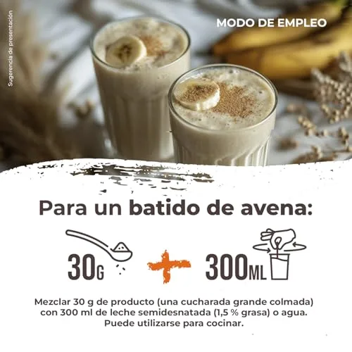 Weider ▫️ Oat Gourmet Farinha de Aveia Integral, fonte de proteína com baixo teor de açúcares, sabor a chocolate branco, 1,9 kg 4