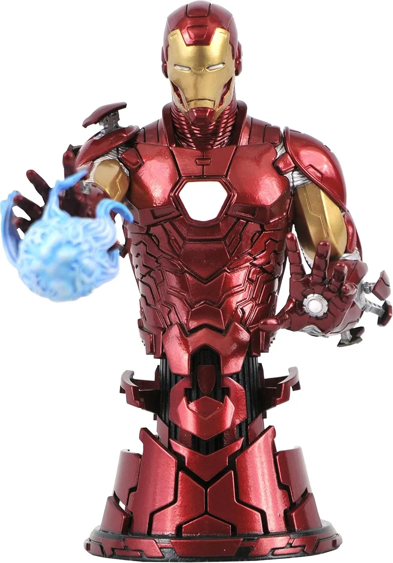 Diamond Select Toys ▫️ Marvel - Homem de Ferro - Busto de 15 cm (DEC202077)